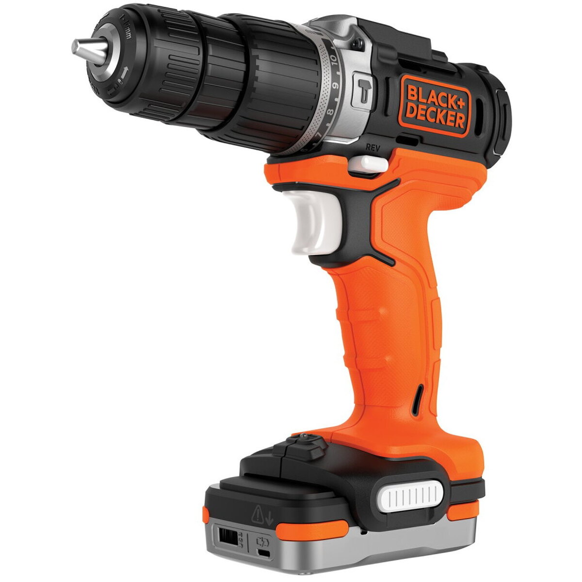 Аккумуляторная дрель-шуруповерт Black&Decker BDCHD12S1 ударная — Фото 1